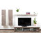 Ensemble mural TV design blanc et taupe XALIS by SYMBIOSIS