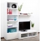 Ensemble mural TV design blanc ISIS by SYMBIOSIS