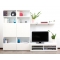 Ensemble mural TV design blanc KELIS by SYMBIOSIS