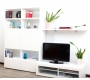 Ensemble mural TV design blanc KELIS by SYMBIOSIS