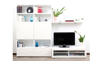 Ensemble mural TV design blanc KELIS by SYMBIOSIS