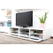 Ensemble mural TV design blanc laqu&eacute; TELIS by SYMBIOSIS