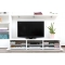 Ensemble mural TV design blanc laqu&eacute; TELIS by SYMBIOSIS