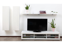 Ensemble mural TV design blanc XALIS by SYMBIOSIS