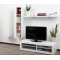 Ensemble mural TV design blanc YRIS by SYMBIOSIS