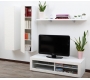 Ensemble mural TV design blanc YRIS by SYMBIOSIS