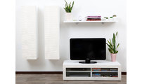 Ensemble mural TV design blanc YRIS by SYMBIOSIS