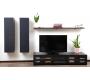 Ensemble mural TV design chocolat et noir XALIS by SYMBIOSIS