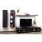 Ensemble mural TV design chocolat et noir XALIS by SYMBIOSIS