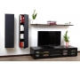 Ensemble mural TV design chocolat et noir XALIS by SYMBIOSIS