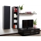 Ensemble mural TV design chocolat et noir YRIS by SYMBIOSIS
