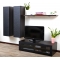 Ensemble mural TV design chocolat et noir YRIS by SYMBIOSIS
