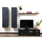 Ensemble mural TV design chocolat et noir YRIS by SYMBIOSIS