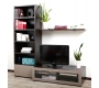 Ensemble mural TV design chocolat et taupe ISIS by SYMBIOSIS
