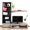 Ensemble mural TV design chocolat et taupe ISIS by SYMBIOSIS