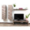 Ensemble mural TV design chocolat et taupe YRIS by SYMBIOSIS
