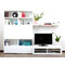 Ensemble mural TV design laqu&eacute; blanc KELIS by SYMBIOSIS