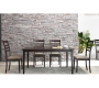 Ensemble repas table CRYSTAL et ses 6 chaises - chene massif coloris weng&eacute; image 1