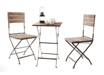 Ensemble table et chaises de jardin bistrot Willord