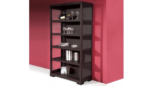Etag&egrave;re / Bibiloth&egrave;que JAIRO - ch&ecirc;ne malaisien - wenge image 1
