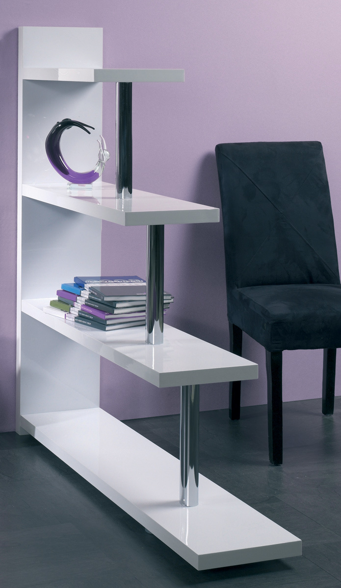 Etag&egrave;re design laqu&eacute;e blanche MATIX