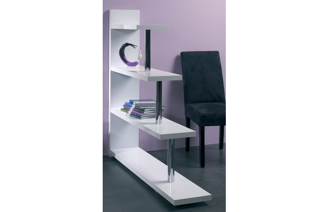 Etag&egrave;re design laqu&eacute;e blanche MATIX