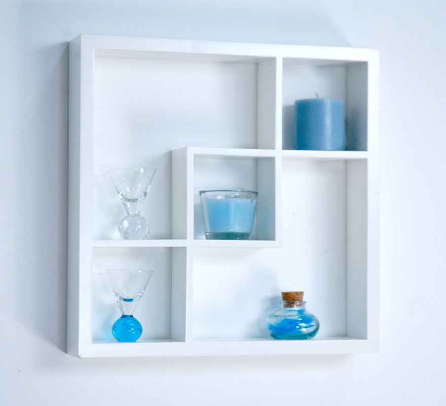 Etag&egrave;re murale d&eacute;corative Madison Blanche image 1