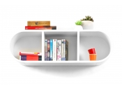Etag&egrave;re murale design blanche MIA