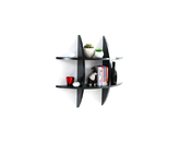 Etag&egrave;re murale design noire SHARK