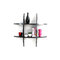 Etag&egrave;re murale design noire SHARK