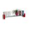 Etag&egrave;re murale design rouge LENA