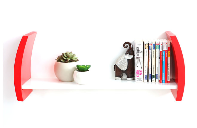 Etag&egrave;re murale design rouge TELLA