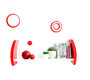 Etag&egrave;re murale design rouge TELLA