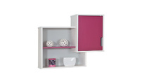 &Eacute;tag&egrave;re murale enfant blanche/fushia CREA