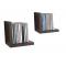 Etag&egrave;re murale noire en bois Cascade L (lot de 2)