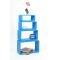 Etag&egrave;re Pop bleu rectangle (lot de 4)