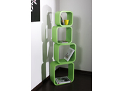 Etag&egrave;re Pop carr&eacute;e vert (lot de 4)