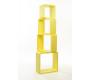 Etag&egrave;re Pop jaune Carr&eacute;e (lot de 4)