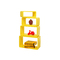 Etag&egrave;re Pop jaune rectangle (lot de 4)