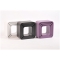 Etag&egrave;re Pop noire carr&eacute;e (lot de 4)