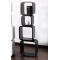 Etag&egrave;re Pop noire carr&eacute;e (lot de 4)
