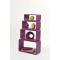 Etag&egrave;re Pop violet rectangle (lot de 4)