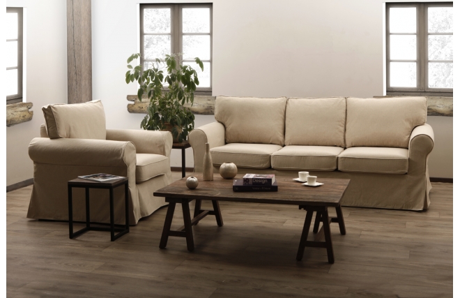Fauteuil beige MAYFIELD