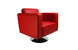 Fauteuil Boston rouge bordeaux - pivotant image 2