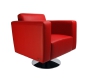 Fauteuil Boston rouge bordeaux - pivotant image 2