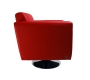 Fauteuil Boston rouge bordeaux - pivotant image 3