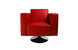 Fauteuil Boston rouge bordeaux - pivotant image 4