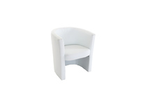 Fauteuil cabriolet blanc Pretty