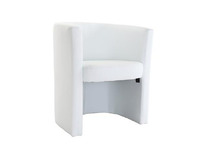 Fauteuil cabriolet blanc Pretty