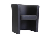 Fauteuil cabriolet noir Pretty